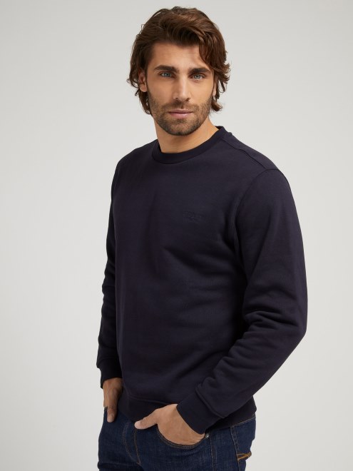 Sudadera Azul Con Logo En La Parte Delantera