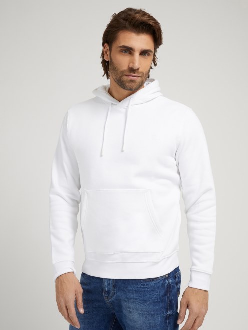 Sudadera Con Capucha Y Logo Delantero Blanco