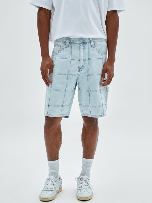 Guess Shorts De Mezclilla Grises