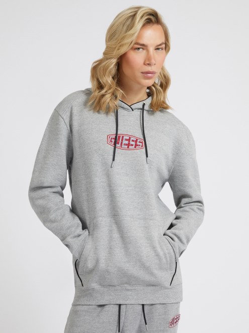 Sudadera Guess Gris Con Logo En La Parte Delantera