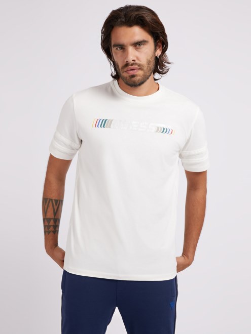 Camiseta Blanca Con El Logo Delantero De Guess Nueva Tendencia