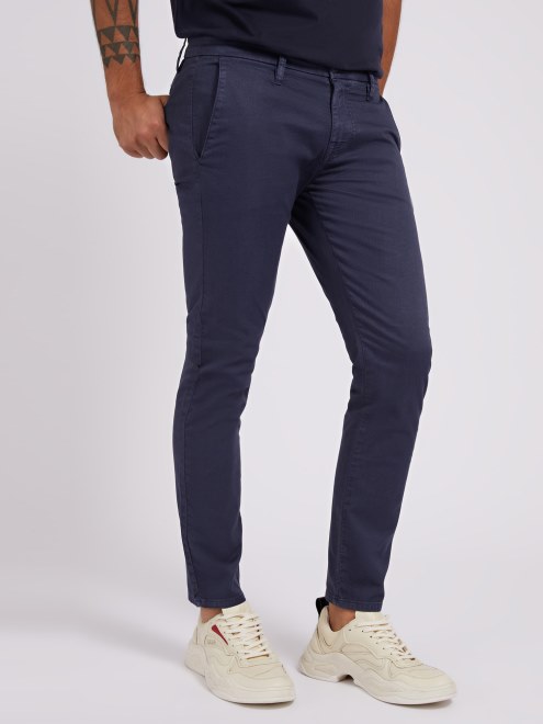 Pantalon Azul De Corte Ajustado