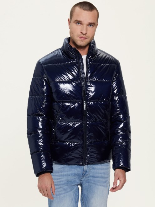 Puffer Efecto Liquido Azul Guess