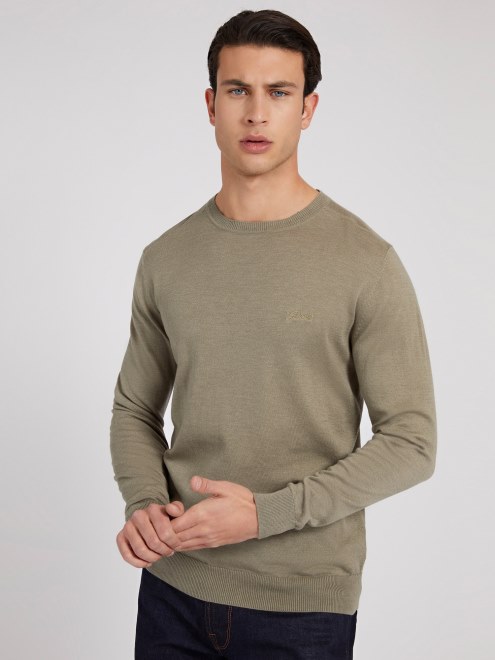 Jersey De Cuello Redondo Guess Verde