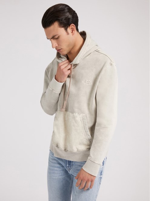 Sudadera Guess Con Bolsillo Delantero Blanco