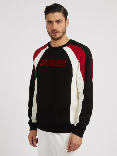 Sudadera Negra Con Bloques De Color