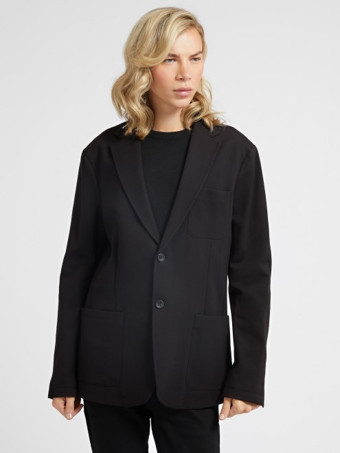 Guess Blazer De Botonadura Sencilla Negro