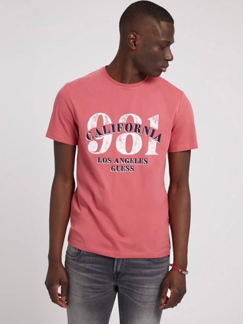 Camiseta Con Logo En La Parte Delantera Rosa Nueva Tendencia