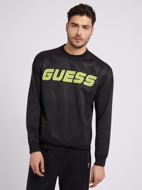 Sudadera Con Logo En La Parte Delantera Negra Guess