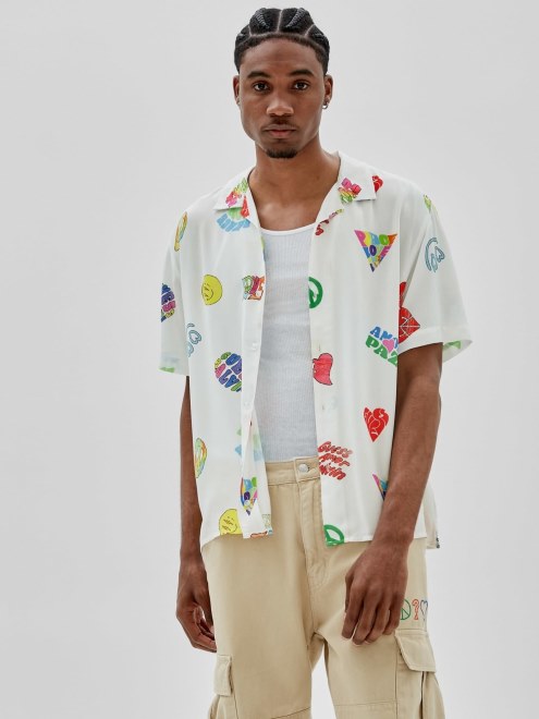 Camiseta Blanca Con Estampado