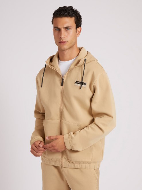 Sudadera Con Parche Delantero Guess Beige