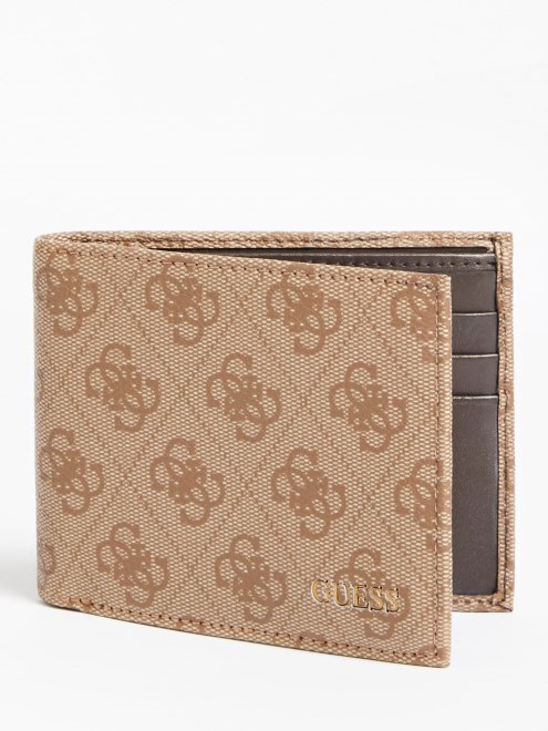 Cartera Con Logo 4g Guess Vezzola Marron