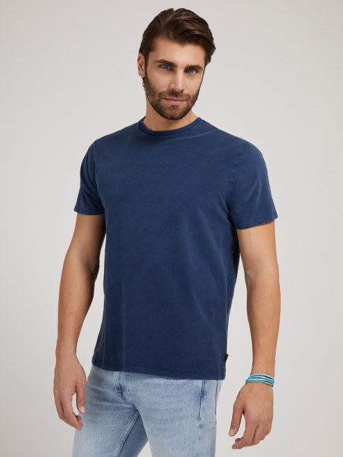 Camiseta Blanca Con Cuello Redondo Multi Guess