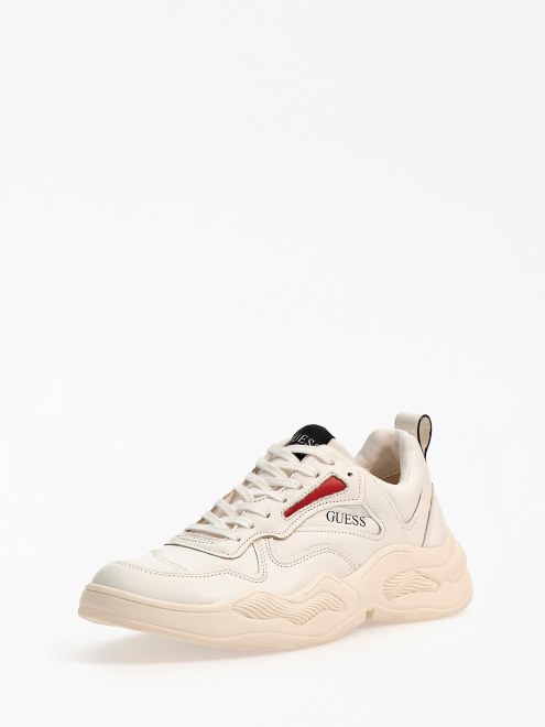 Zapatillas Bassano De Cuero Adivinar Blanco