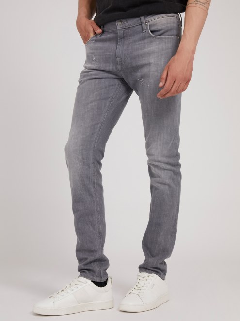 Pantalón De Mezclilla Super Skinny Fit Gris Guess