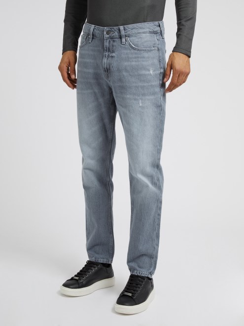 Pantalón Vaquero Regular Fit Negro Adivinar Nueva Tendencia