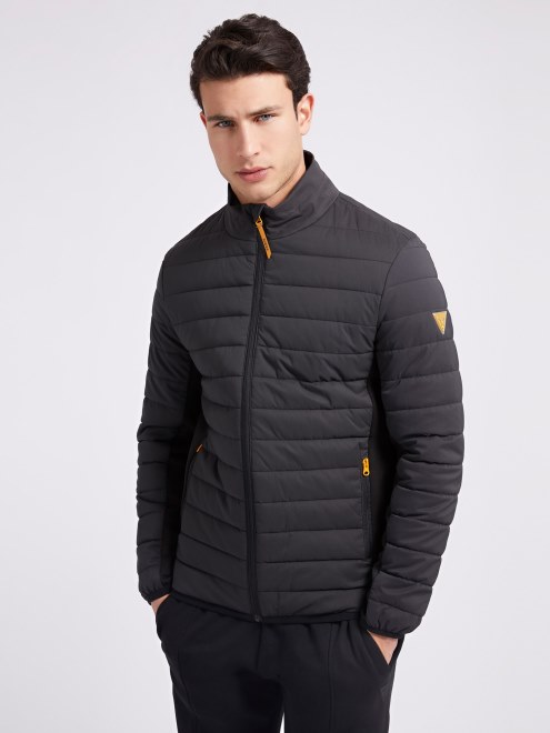 Guess Cortavientos Acolchado Negro