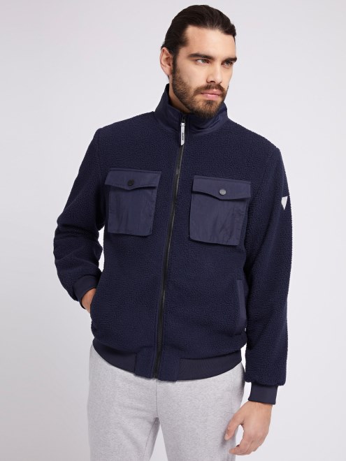 Chaqueta Sherpa Adivinar Azul