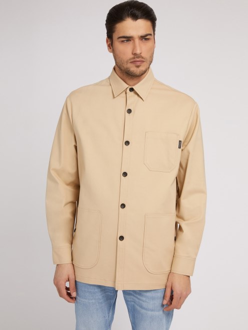 Guess Camisa Holgada Beige