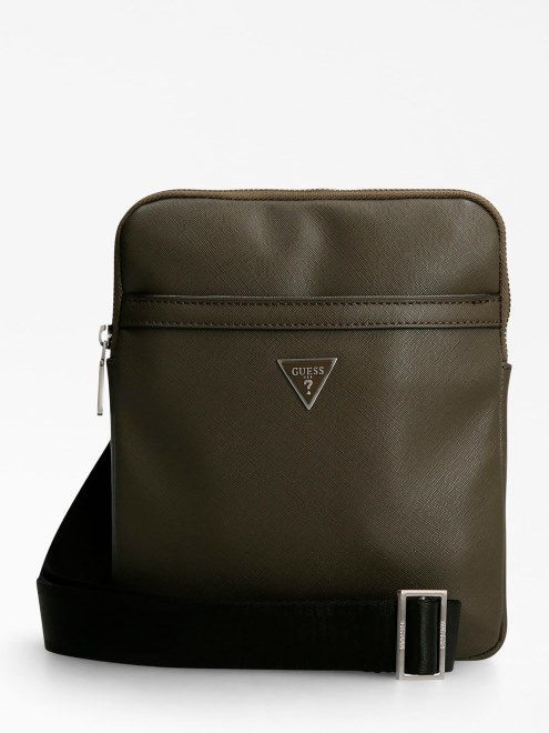 Bolso Bandolera Mini Chartreuse Gris Saffiano Guess