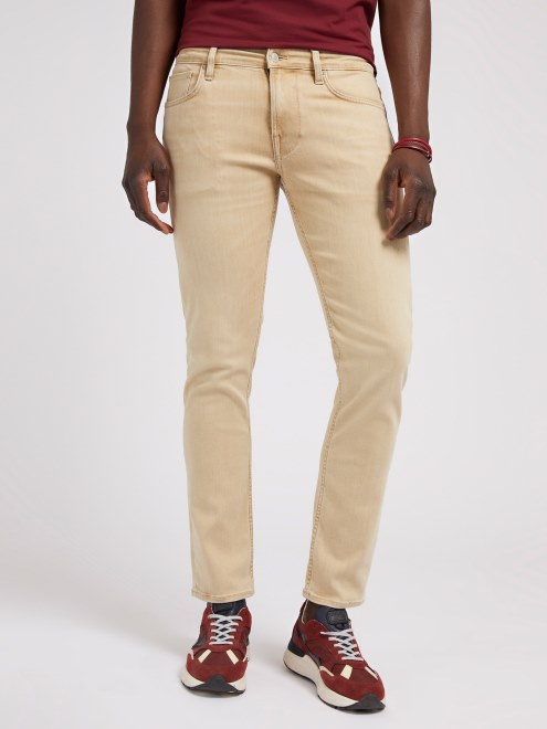 Pantalón Denim Beige Slim Fit Adivinar