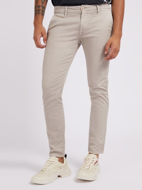 Pantalón De Corte Pitillo Adivinar Beige