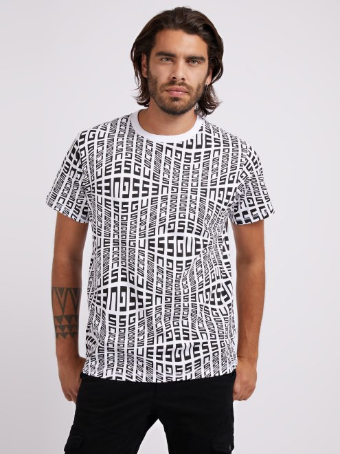 All Over Print Camiseta Guess Blanco Multi