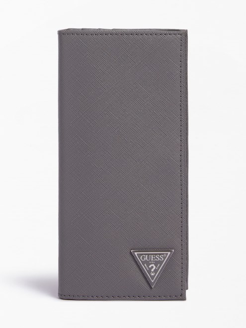 Billetera Certosa Saffiano Gris Adivinar