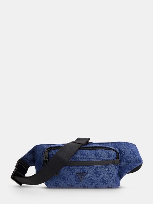 Riñonera De Nylon Vezzola Guess Azul Oscuro