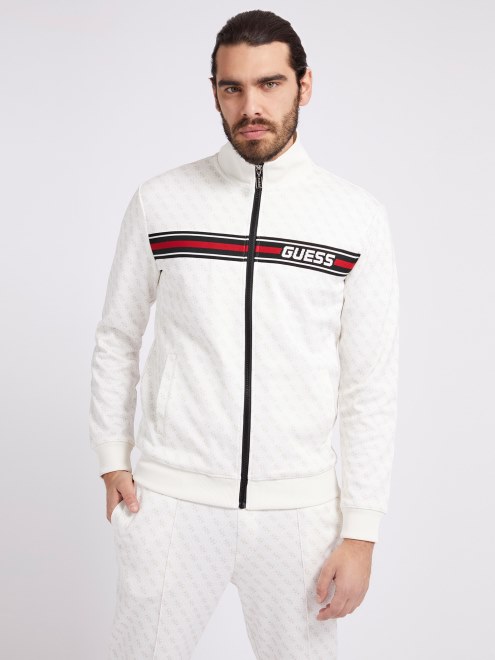 Sudadera Con Logo En Toda La Prenda Guess Blanco
