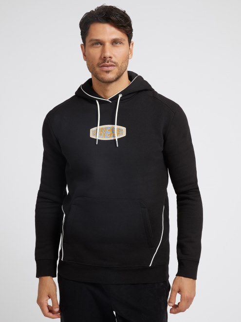 Sudadera Con Logo Delantero Guess Negro