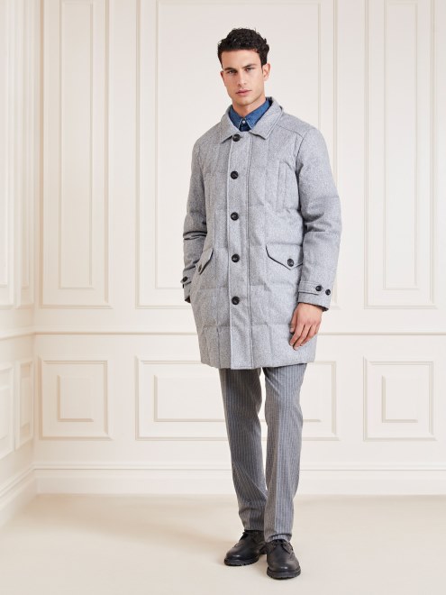 Guess Chaqueta Larga Gris Marciano Real Down