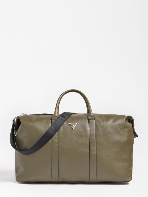 Bolso De Fin De Semana Certosa Saffiano Gris Guess