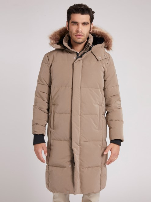 Plumífero Marrón Con Capucha