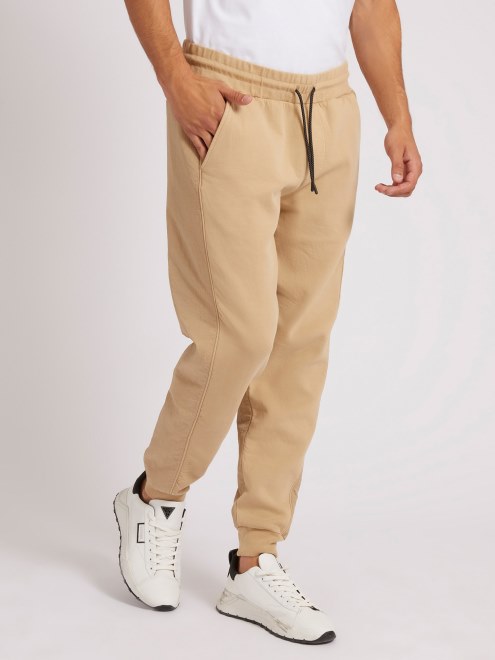 Pantalón Jogger Con Bolsillo De Parche Adivinar Beige