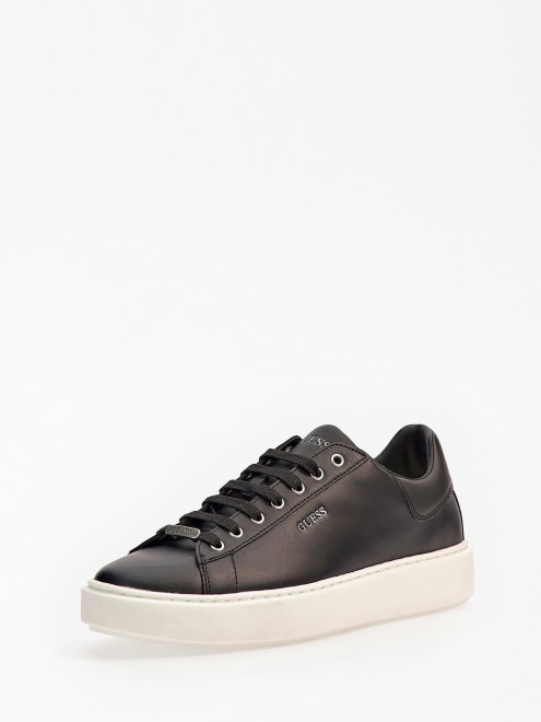 Zapatillas Vice Negras De Piel Auténtica Guess
