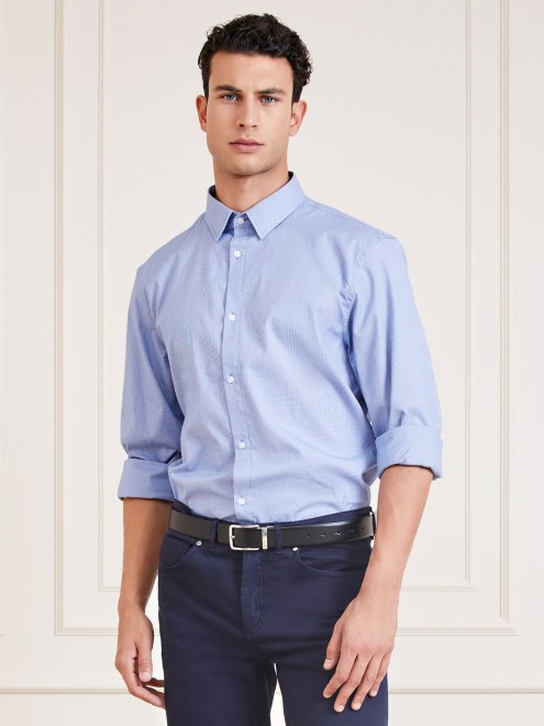 Camiseta Marciano Pata De Gallo Azul Multi Guess