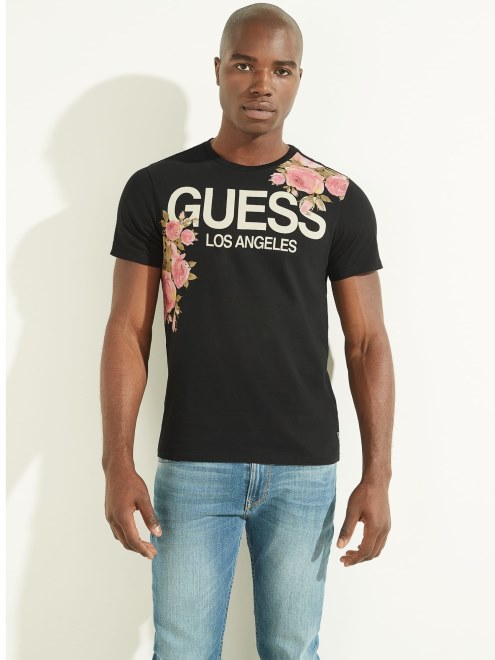 Camiseta Con Logo En La Parte Delantera New Guess Negra