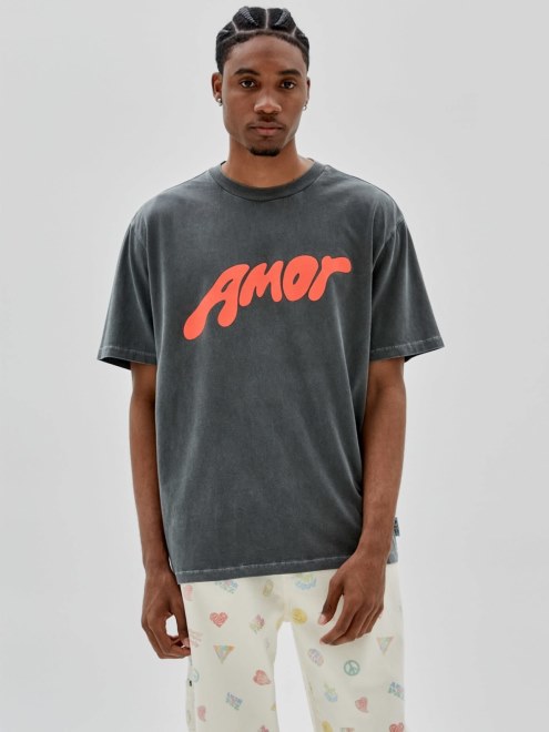 Camiseta Guess Estampado Delantero Negro