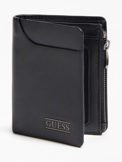 Guess New Boston Billetera De Cuero Real