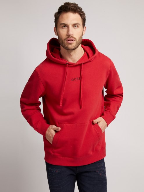 Sudadera Con Capucha Y Logo Rojo