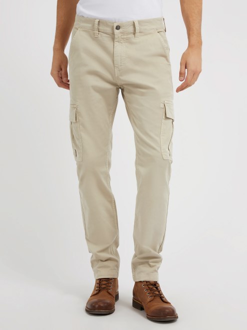 Pantalón Cargo Guess Slim Fit Beige
