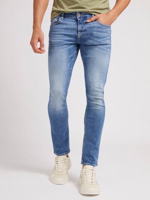 Nuevo Pantalón De Mezclilla Ajustado Azul Adivinar