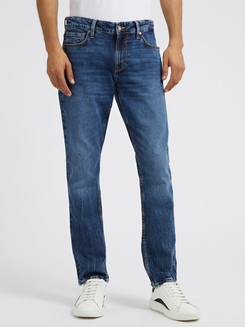 Pantalones De Mezclilla Azul Slim Fit De New Guess