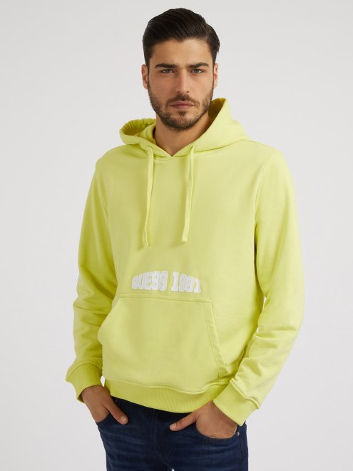 Sudadera Guess Con Estampado Delantero Y Trasero Verde