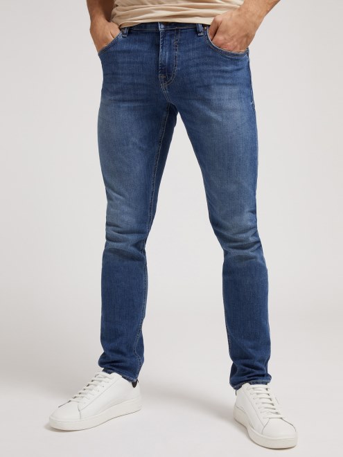 Pantalon De Mezclilla Azul Skinny Fit Adivinar Tendencia