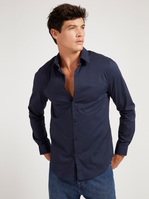 Supongo Que Camisa Azul Regular Fit