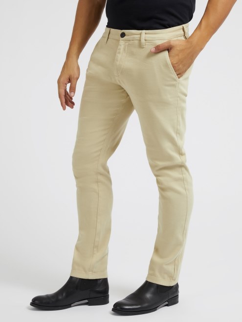 Pantalón Chino Slim Fit Marrón Guess