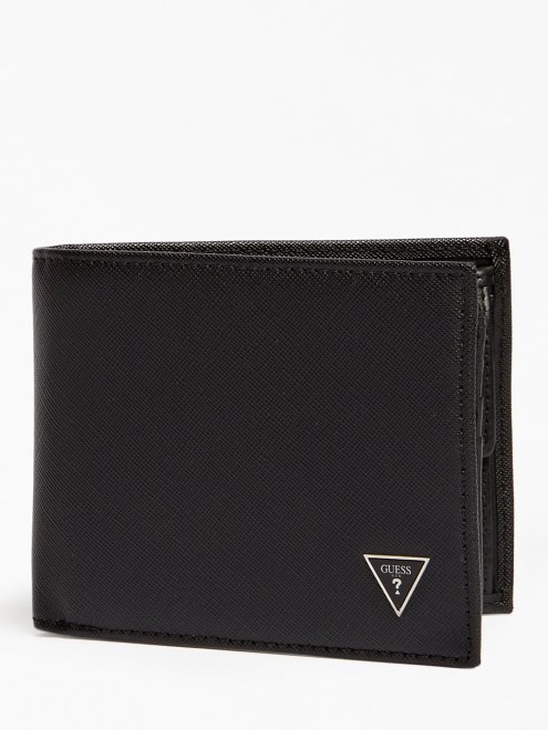 Billetera Certosa Saffiano Adivina Negra