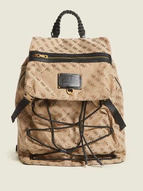 Mochila Guess Salameda 4g Logo Marron